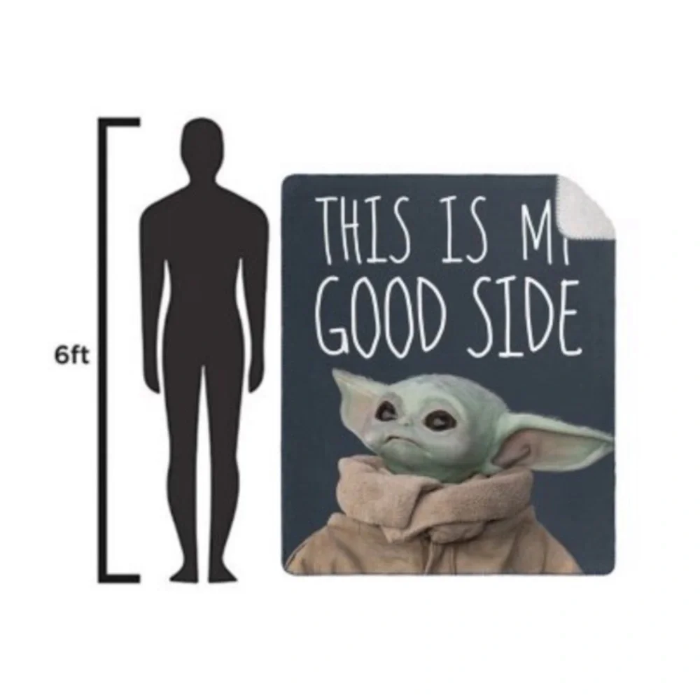 Star Wars: The Mandalorian Cloud Sherpa Throw Blanket